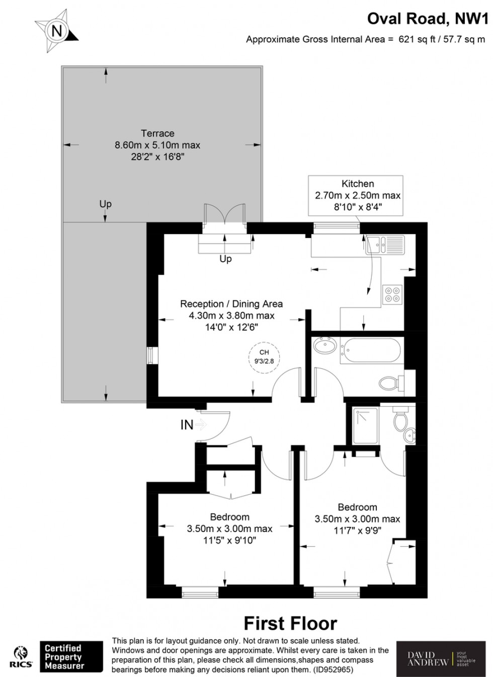 Floorplan for Oval Road, NW1 7EA