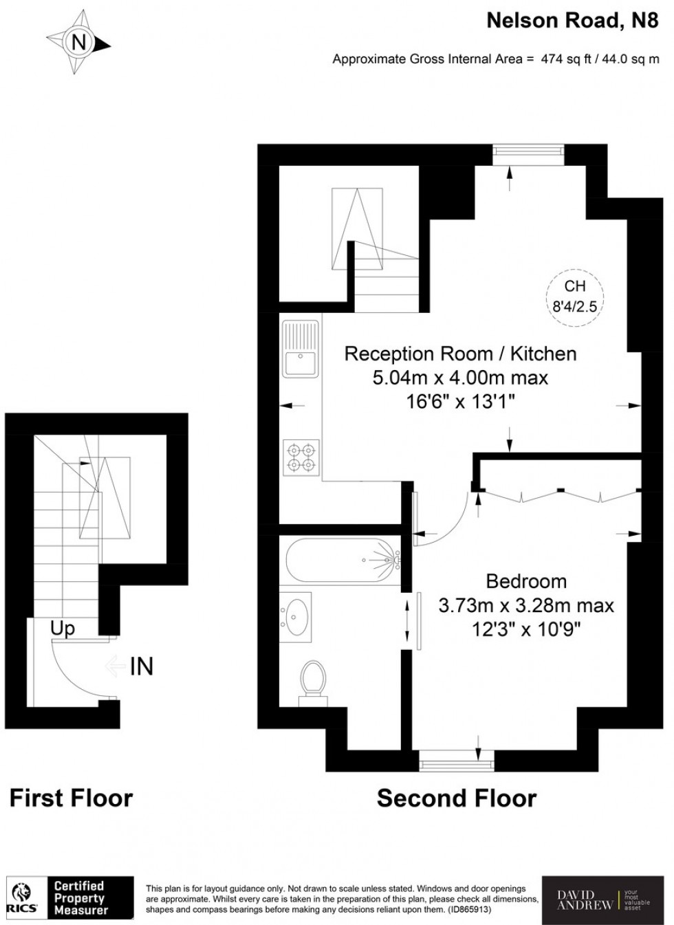 Floorplan for Nelson Road N8 9RR