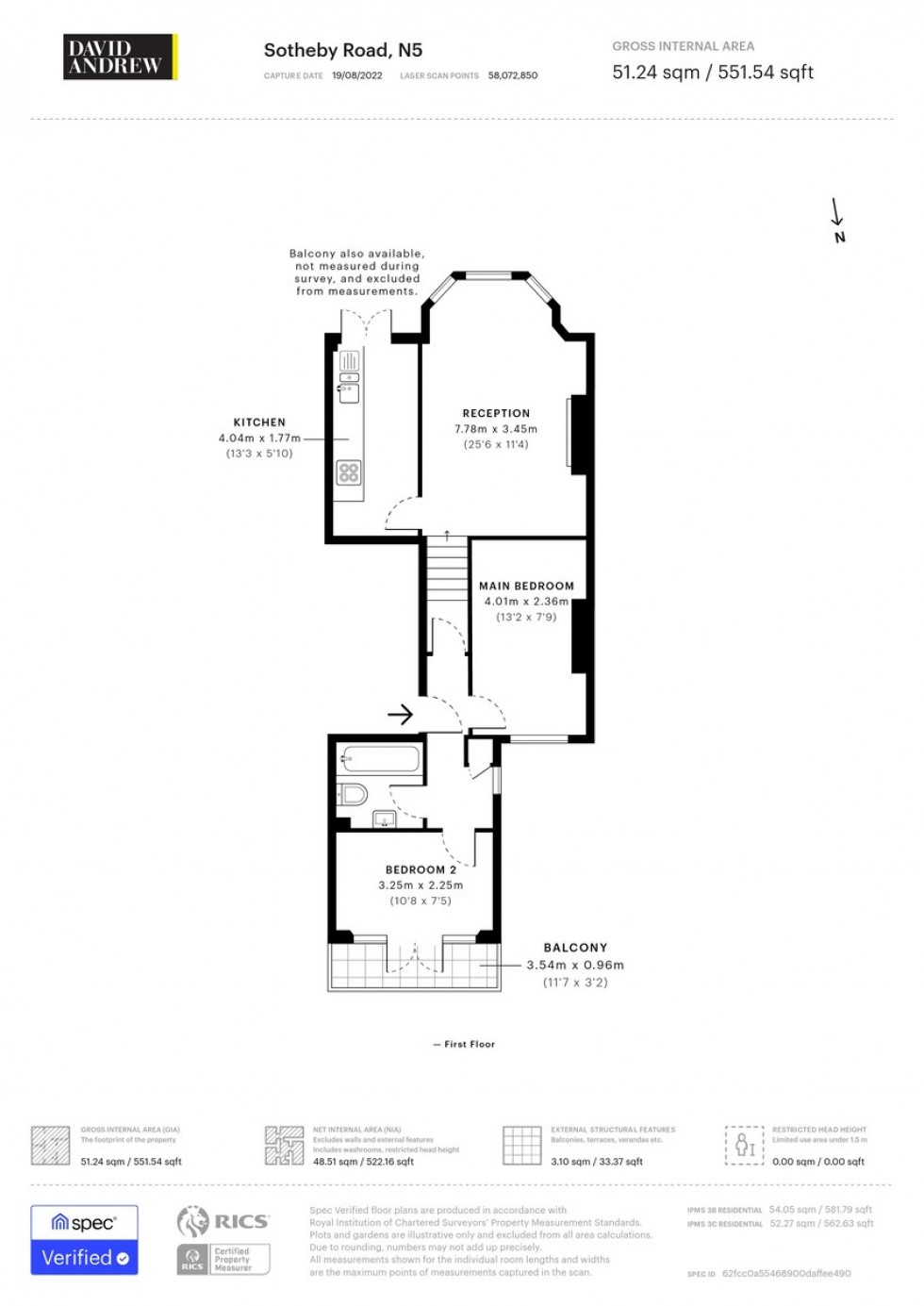 Floorplan for Sotheby Road, N5 2UP