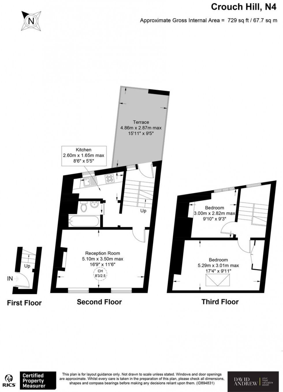 Floorplan for Crouch Hill N4 4AU