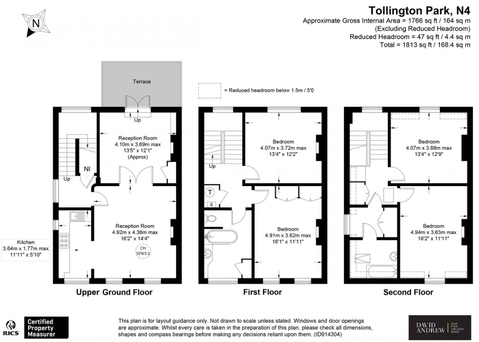 Floorplan for Tollington Park, N4 3RB