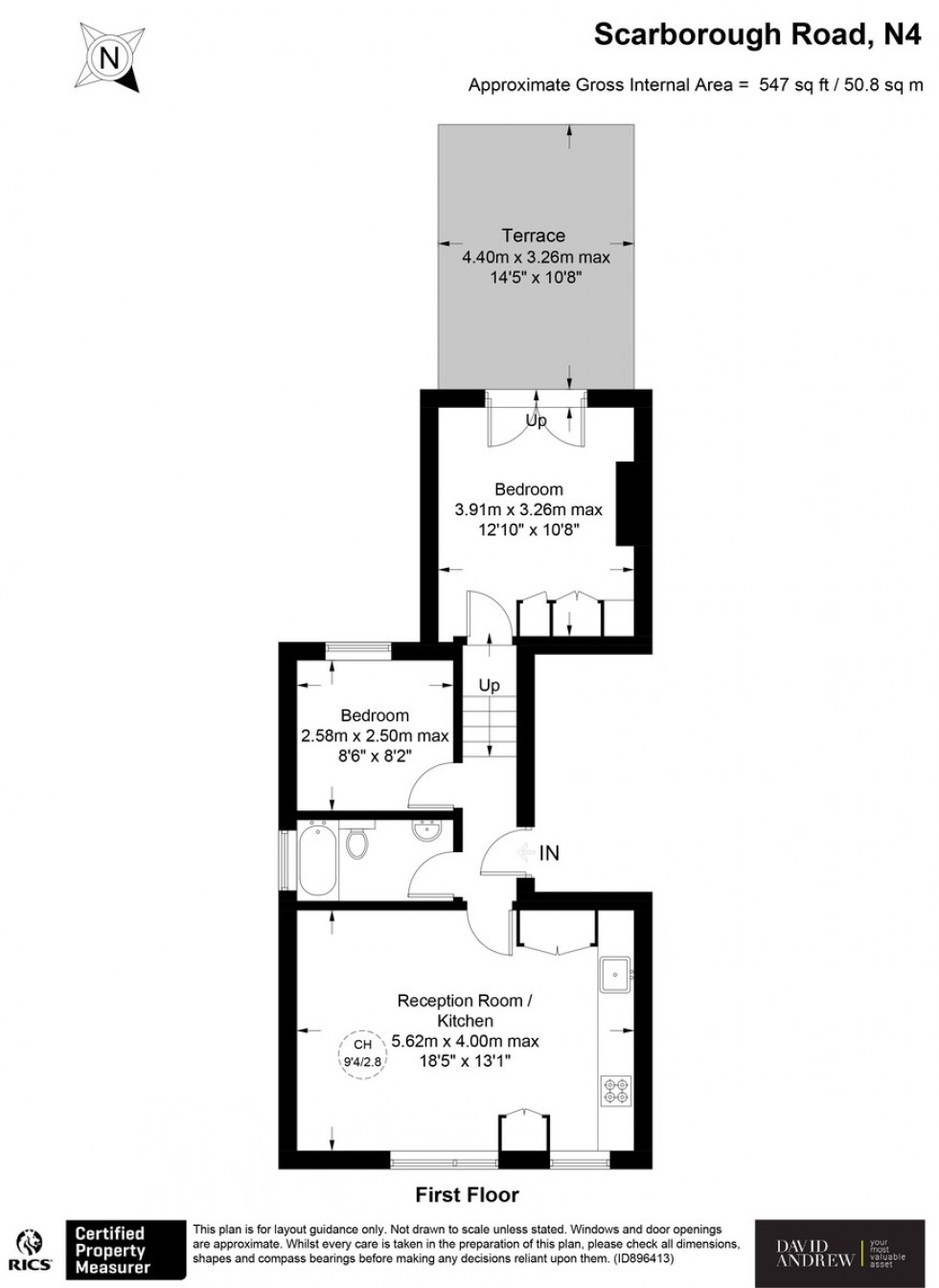 Floorplan for Scarborough Road N4 4LT
