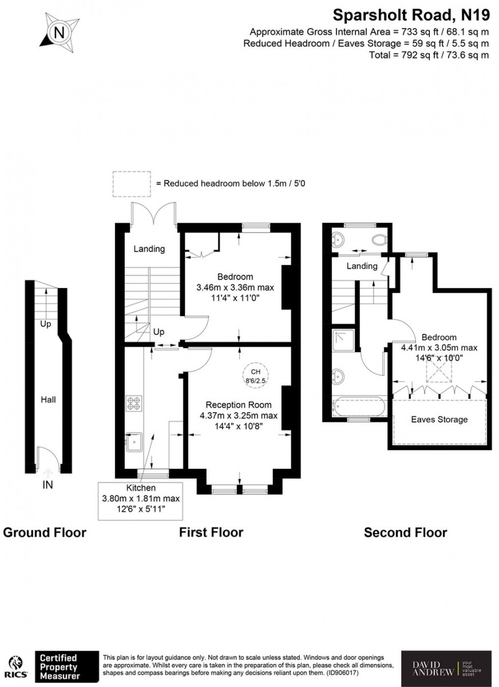 Floorplan for Sparsholt Road, London, N19