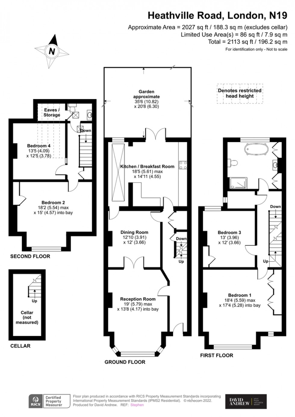 Floorplan for Heathville Road N19 3AL