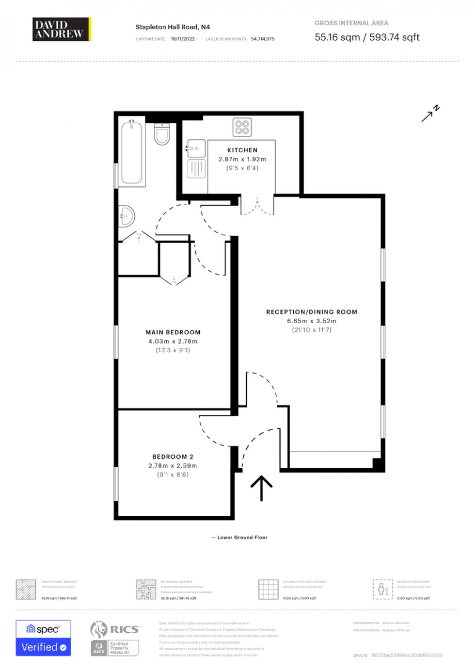 Floorplan for Stapleton Hall Road, N4 3QQ