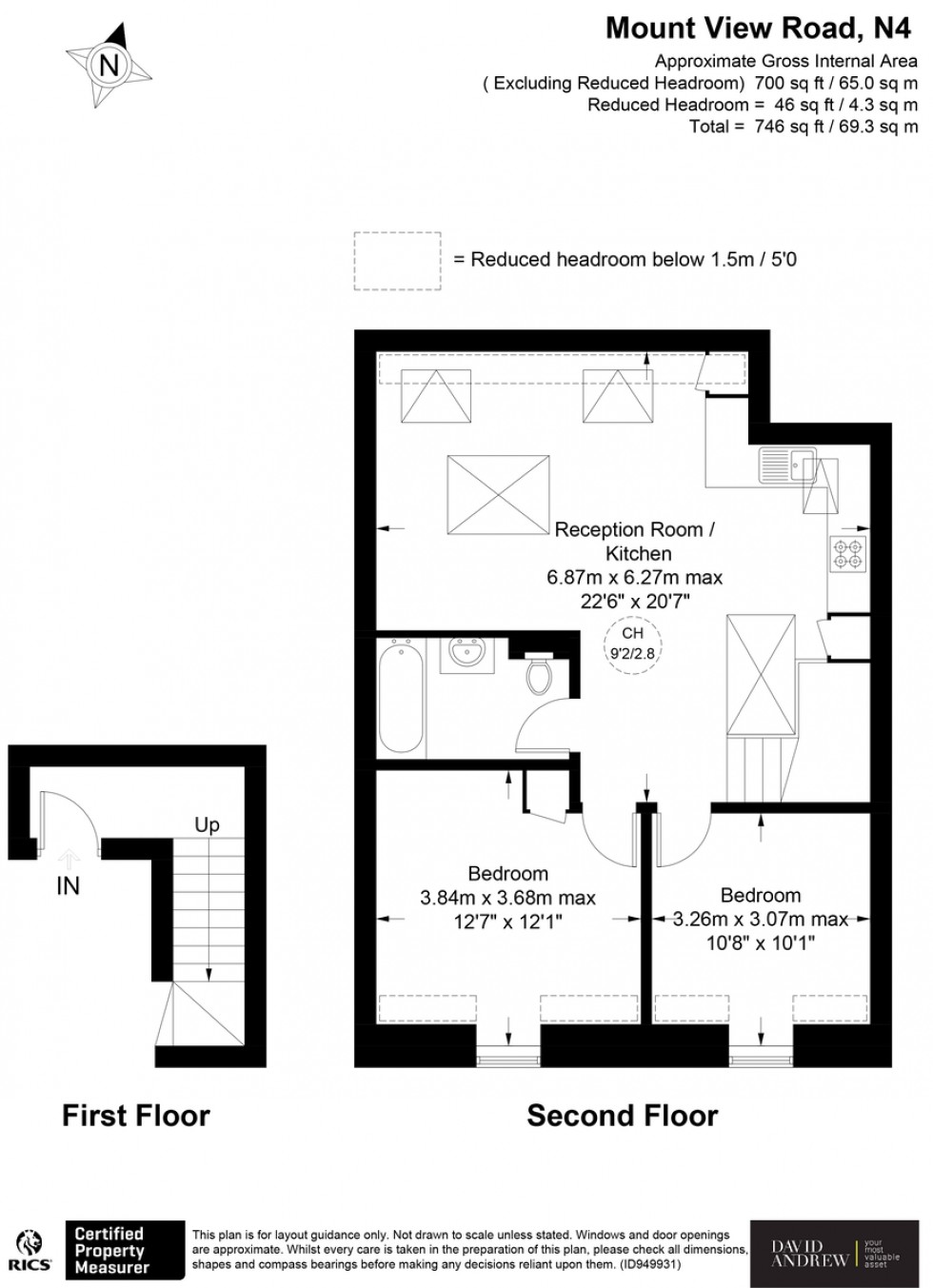 Floorplan for Mount View Road, N4 4HX