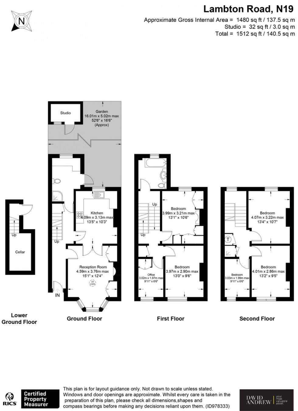 Floorplan for Lambton Road N19