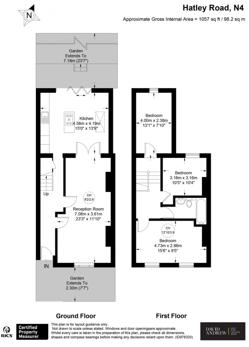 Floorplan for Hatley Road N4 3NN