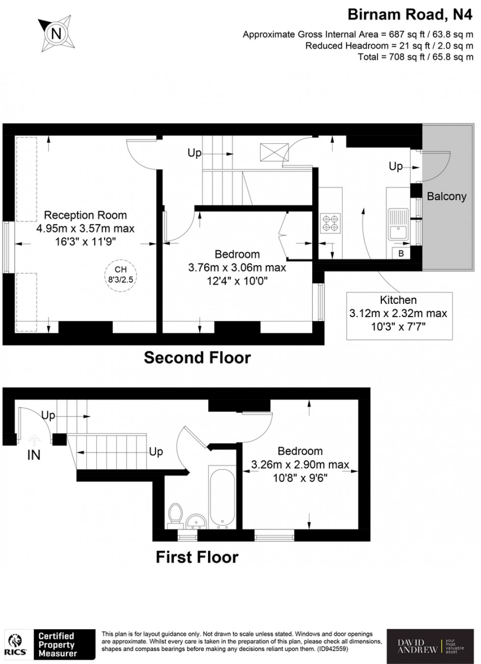 Floorplan for Birnam Road N4 3LQ
