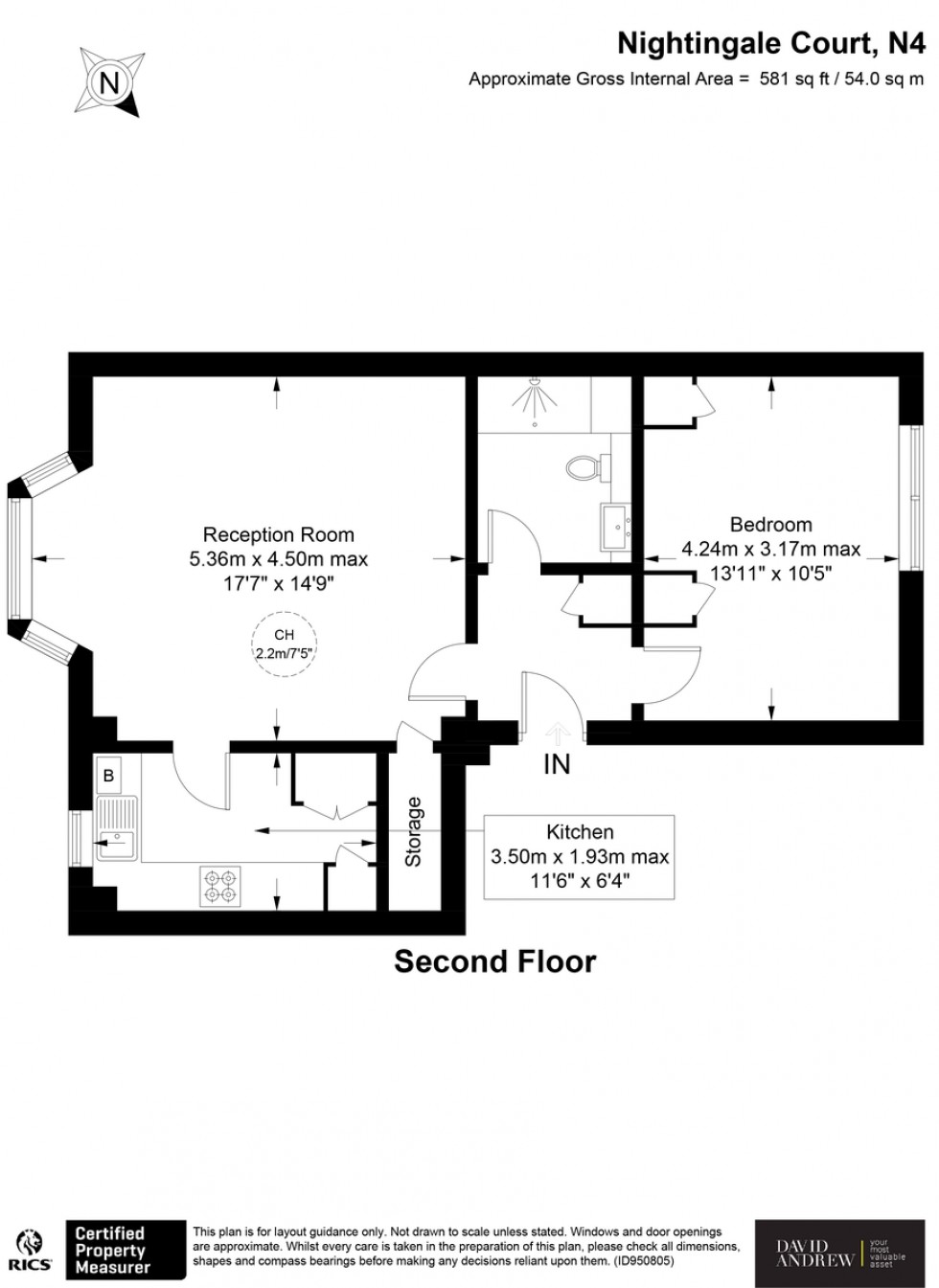 Floorplan for Tollington Park N4 3PW