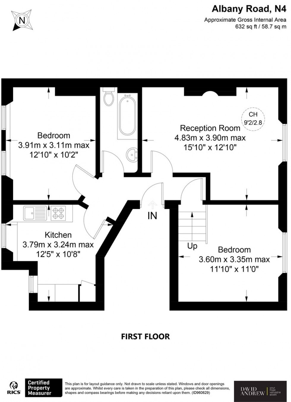 Floorplan for Albany Road, London