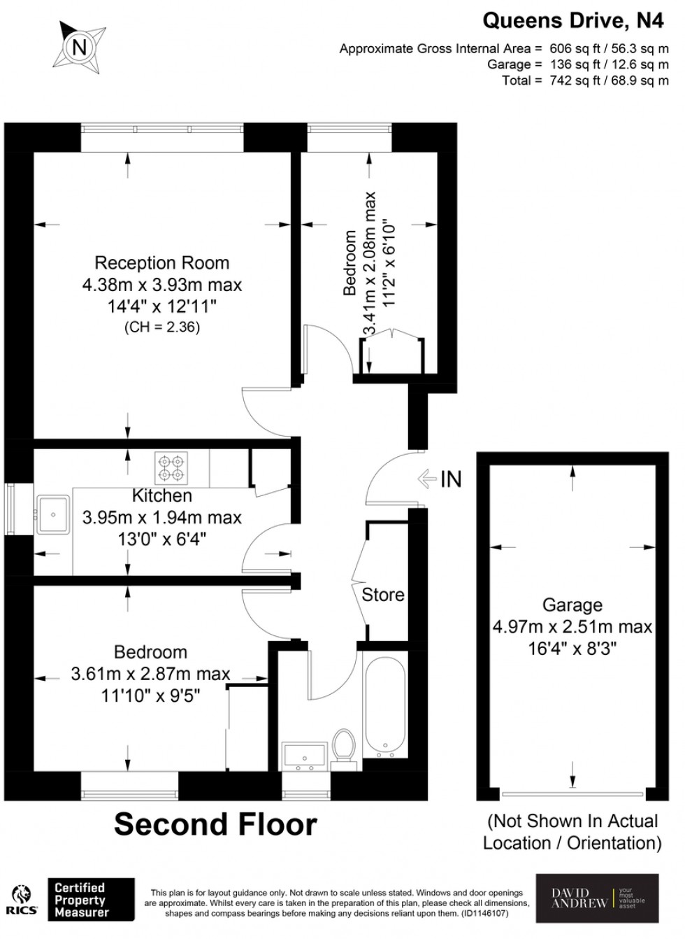 Floorplan for Queens Drive, N4 2SJ