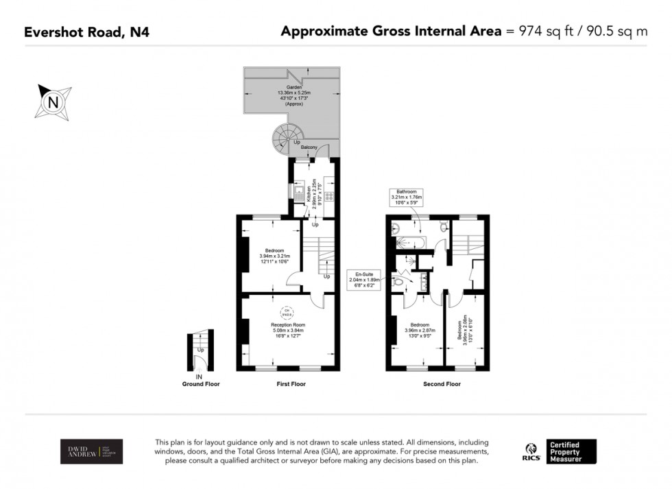 Floorplan for Evershot Road N4 3DG