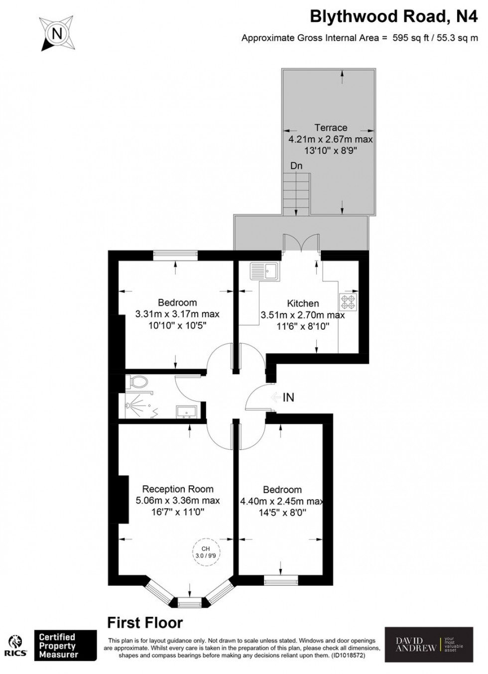 Floorplan for Blythwood Road N4 4EU