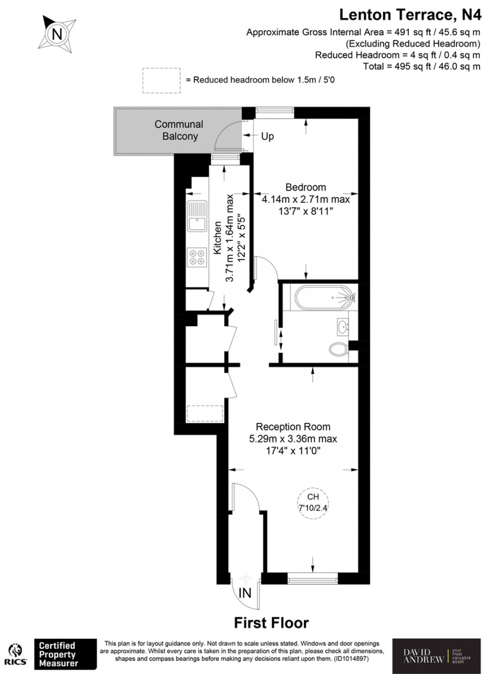 Floorplan for Fonthill Road N4 3JJ