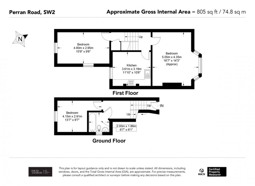 Floorplan for Perran Road SW2 3DJ