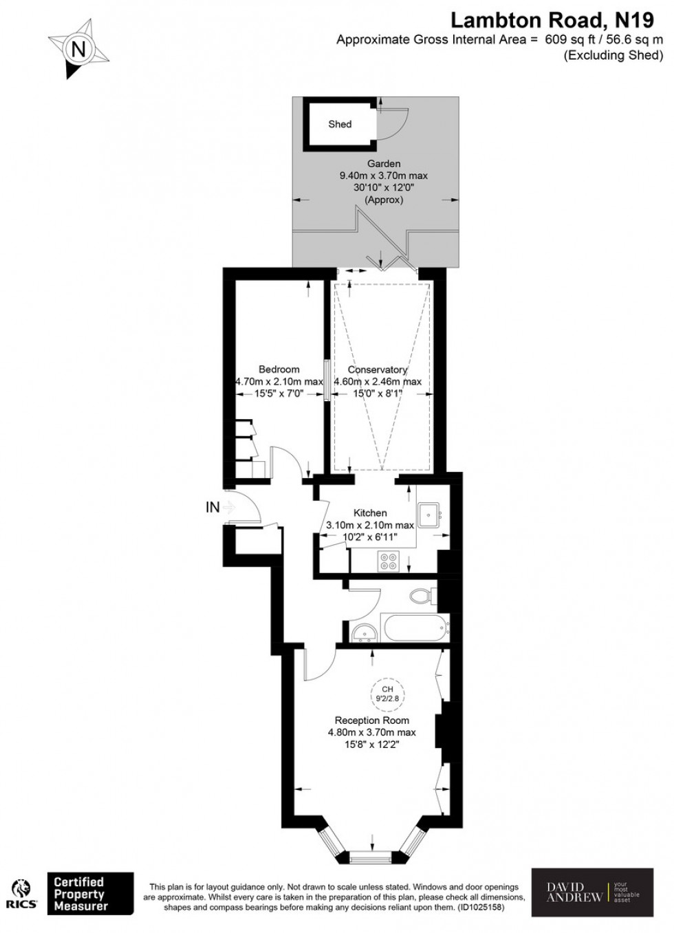 Floorplan for Lambton Road N19 3QH