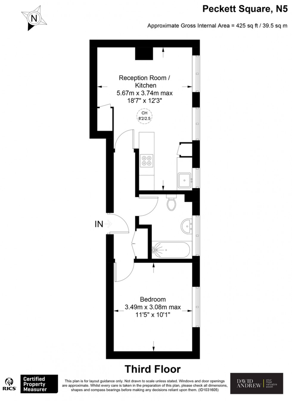 Floorplan for Peckett Square, N5 2PB