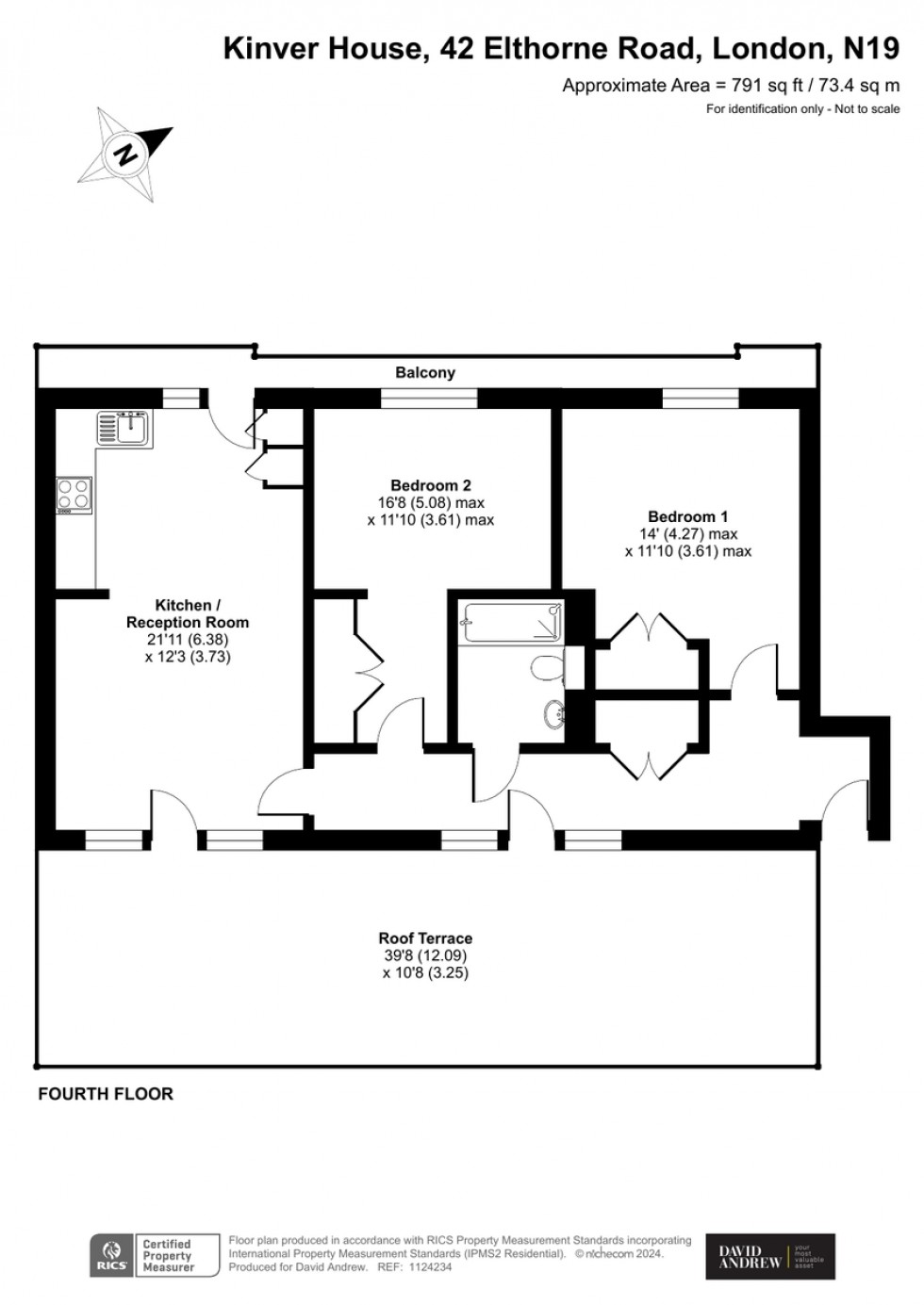 Floorplan for Elthorne Road, N19 4AS
