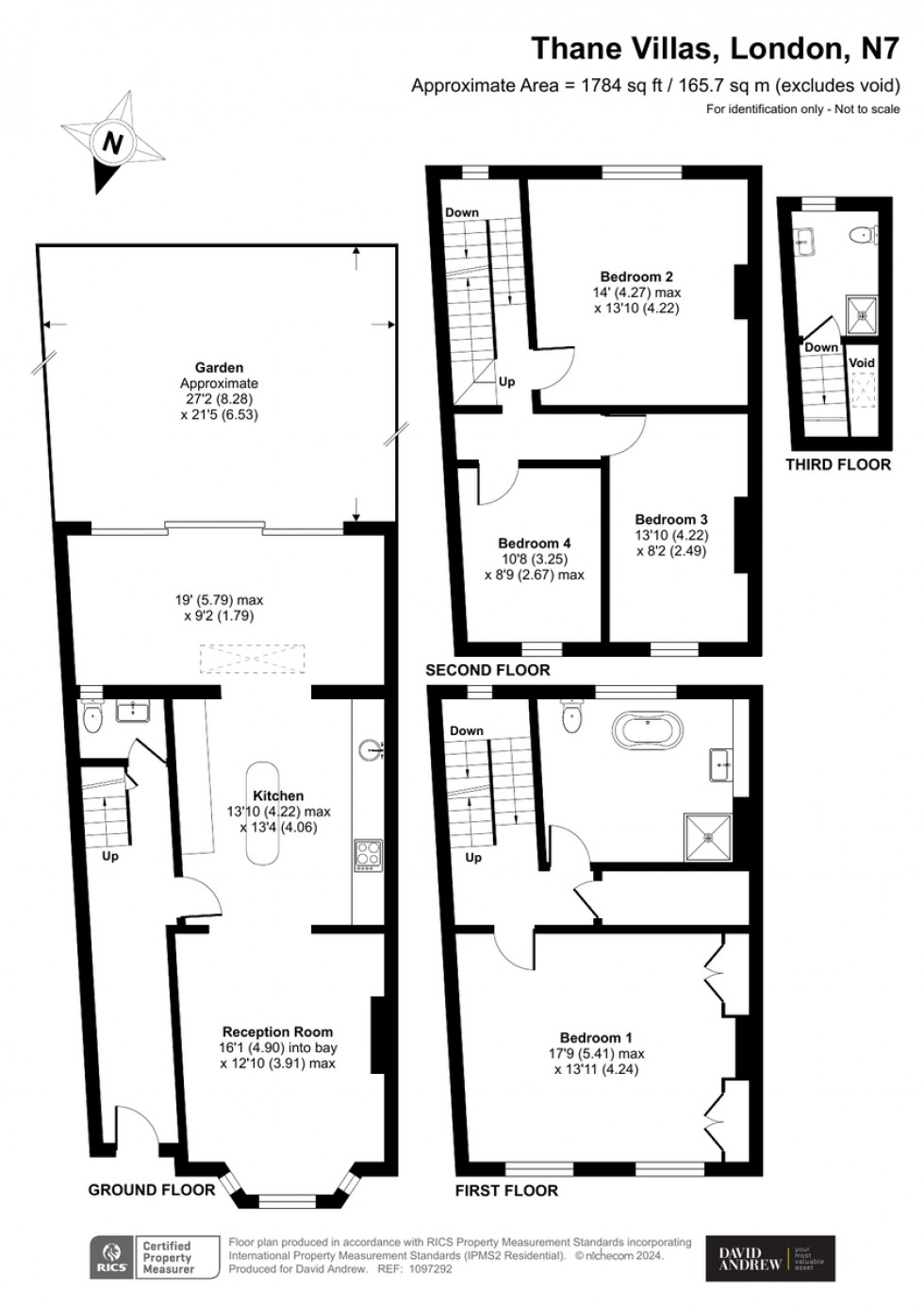 Floorplan for Thane Villas, N7 7PG