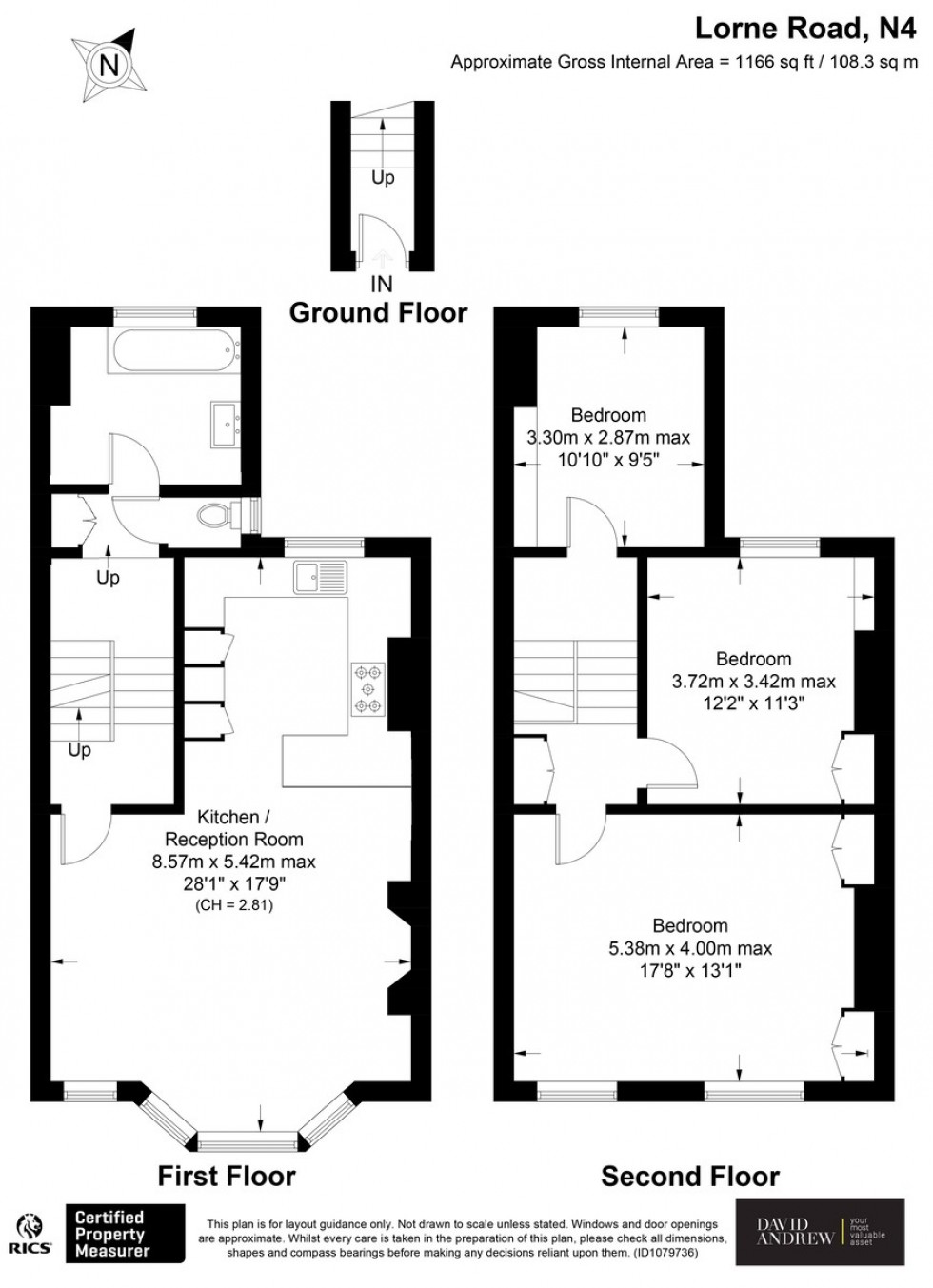 Floorplan for Lorne Road N4 3RU