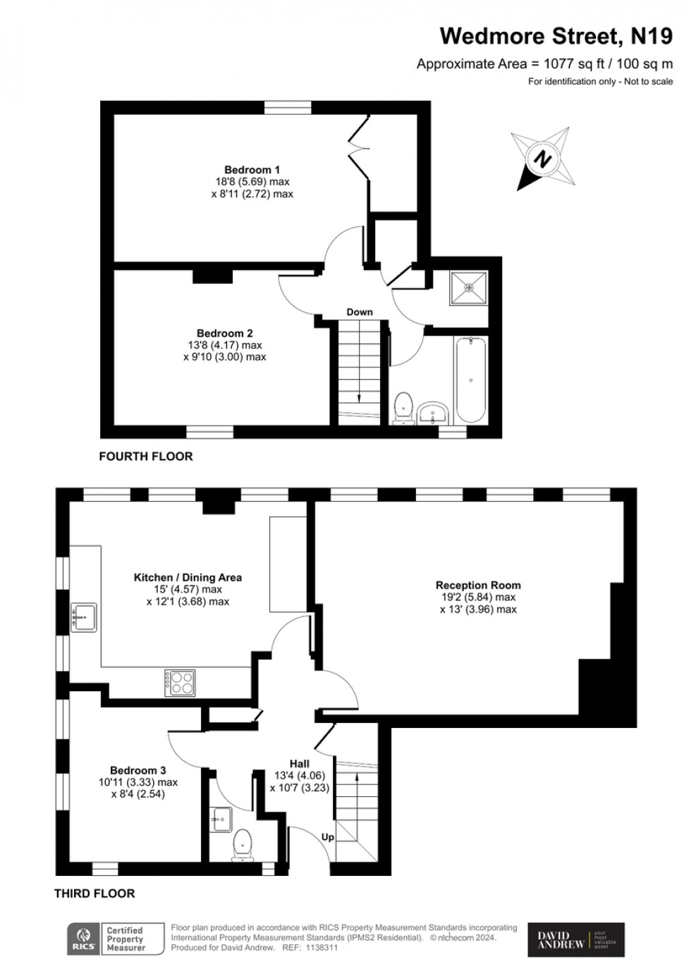 Floorplan for Wedmore Street, N19 4EG