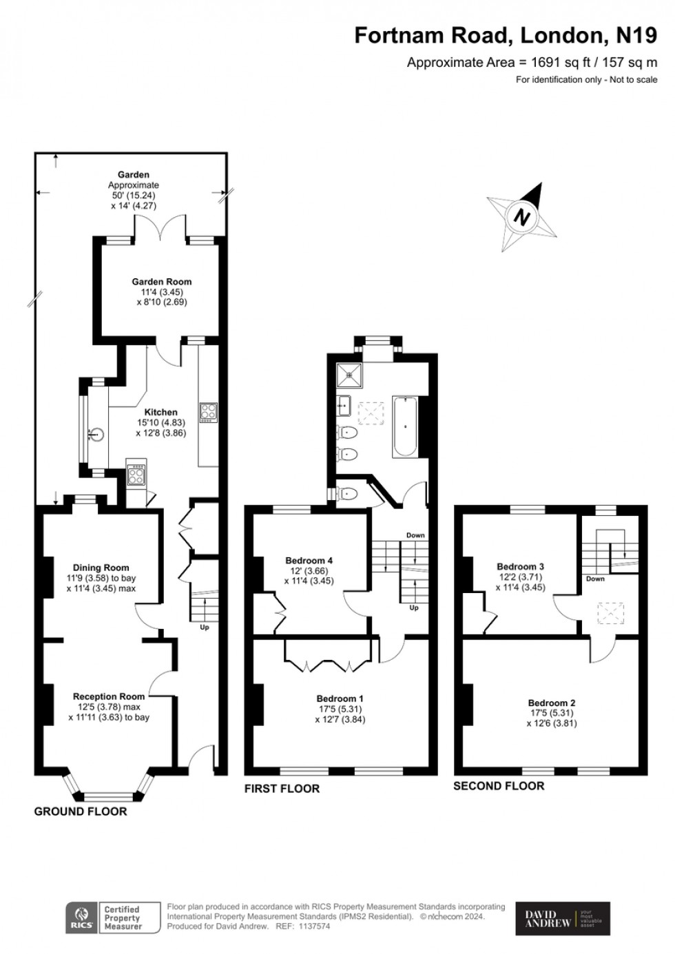 Floorplan for Fortnam Road, N19 3NR