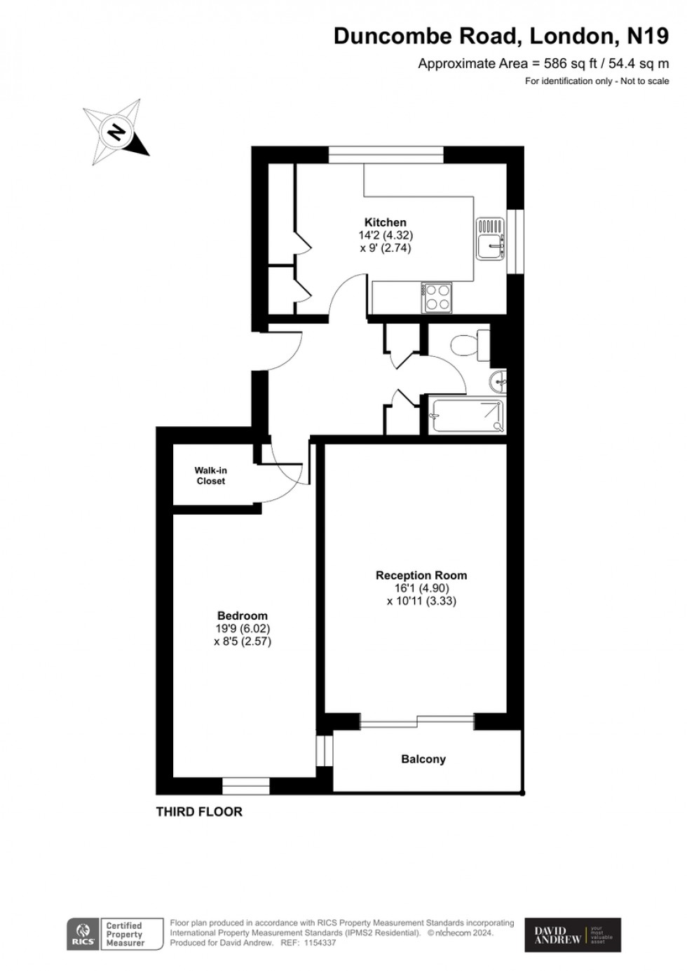 Floorplan for Duncombe Road, N19 3DP
