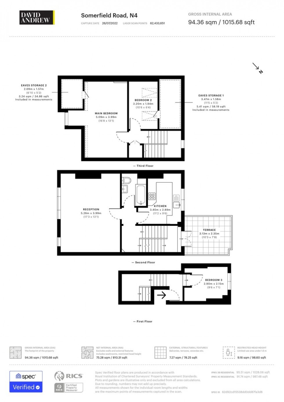Floorplan for Somerfield Road, N4 2JJ