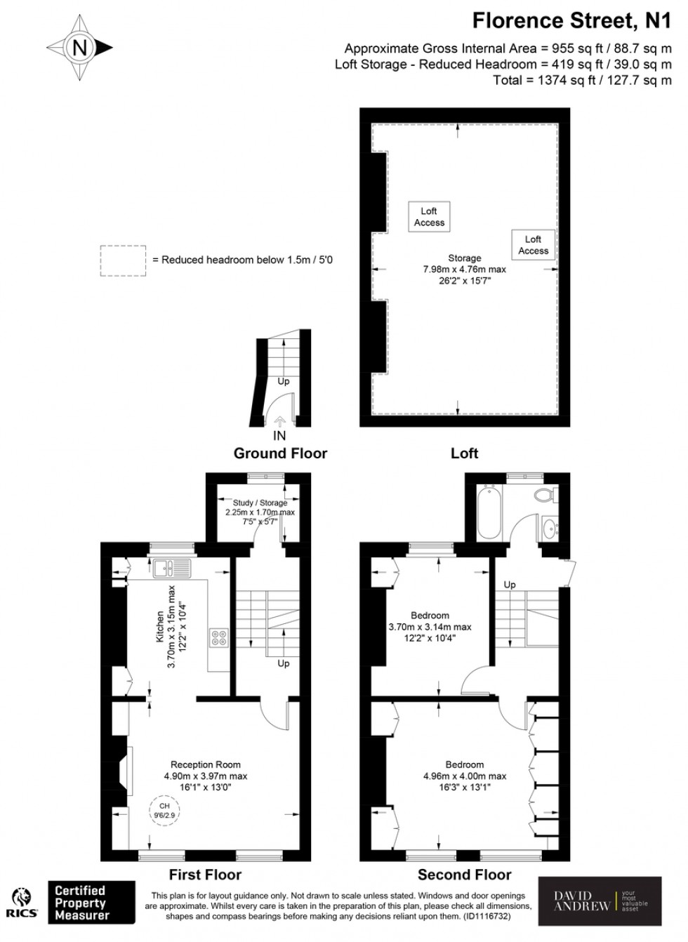 Floorplan for Florence Street, London