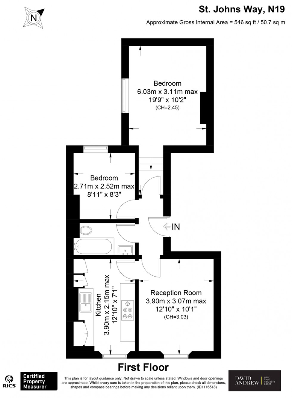 Floorplan for St. John's Way, London