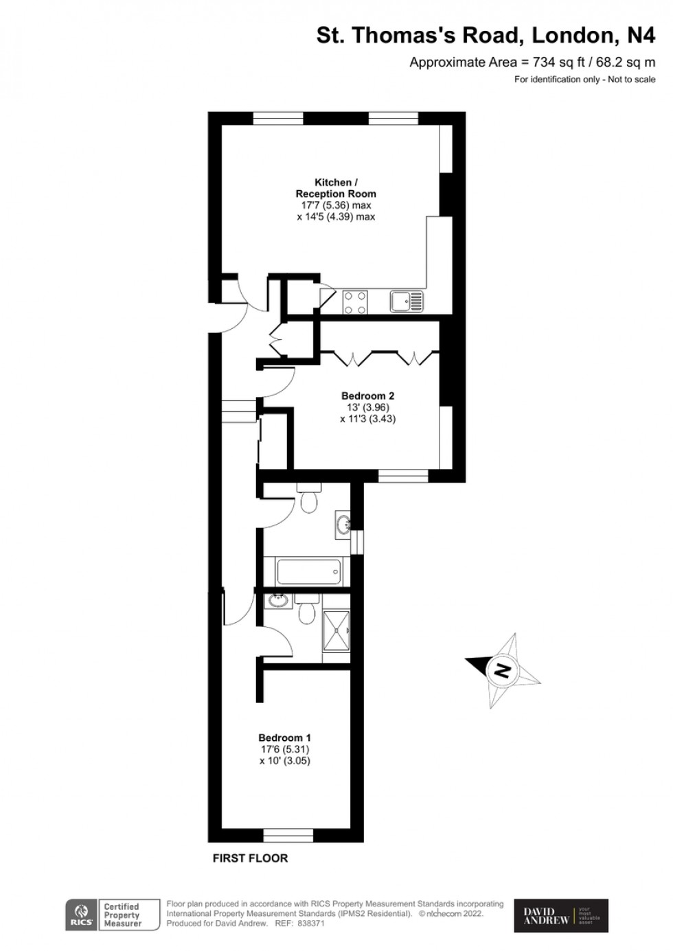Floorplan for St. Thomas's Road, N4 2QH