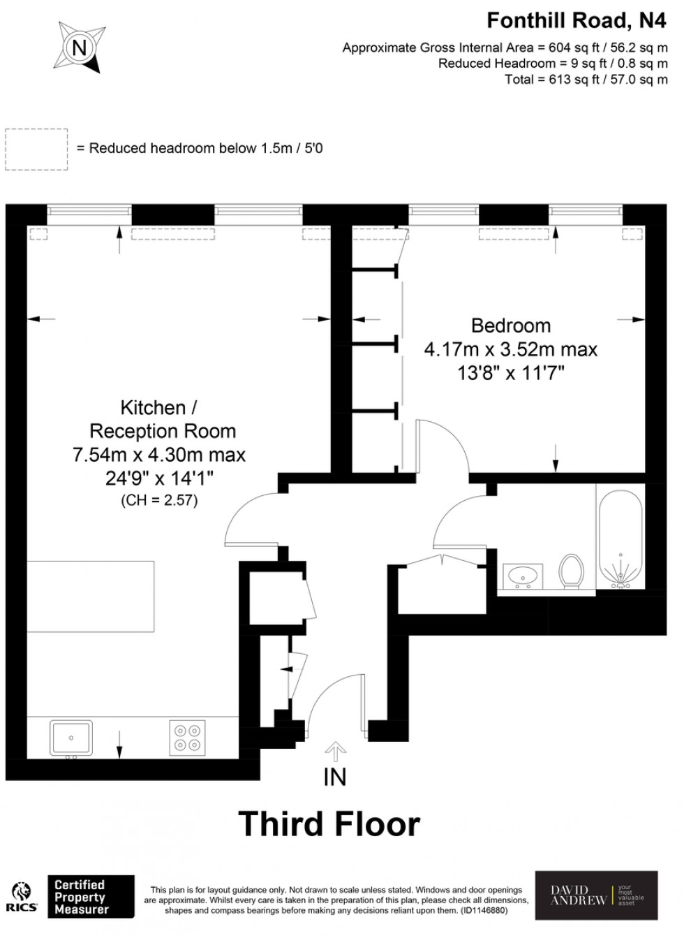 Floorplan for Fonthill Road N4 3JH