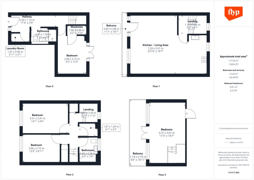 Floorplan for Sussex Way, Eddison Court, N19