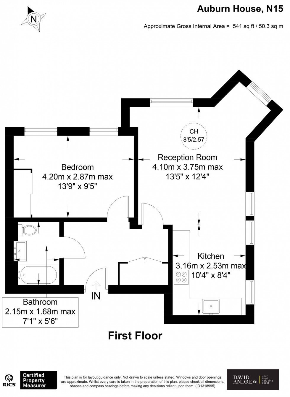 Floorplan for Hermitage Road, Auburn House, N15