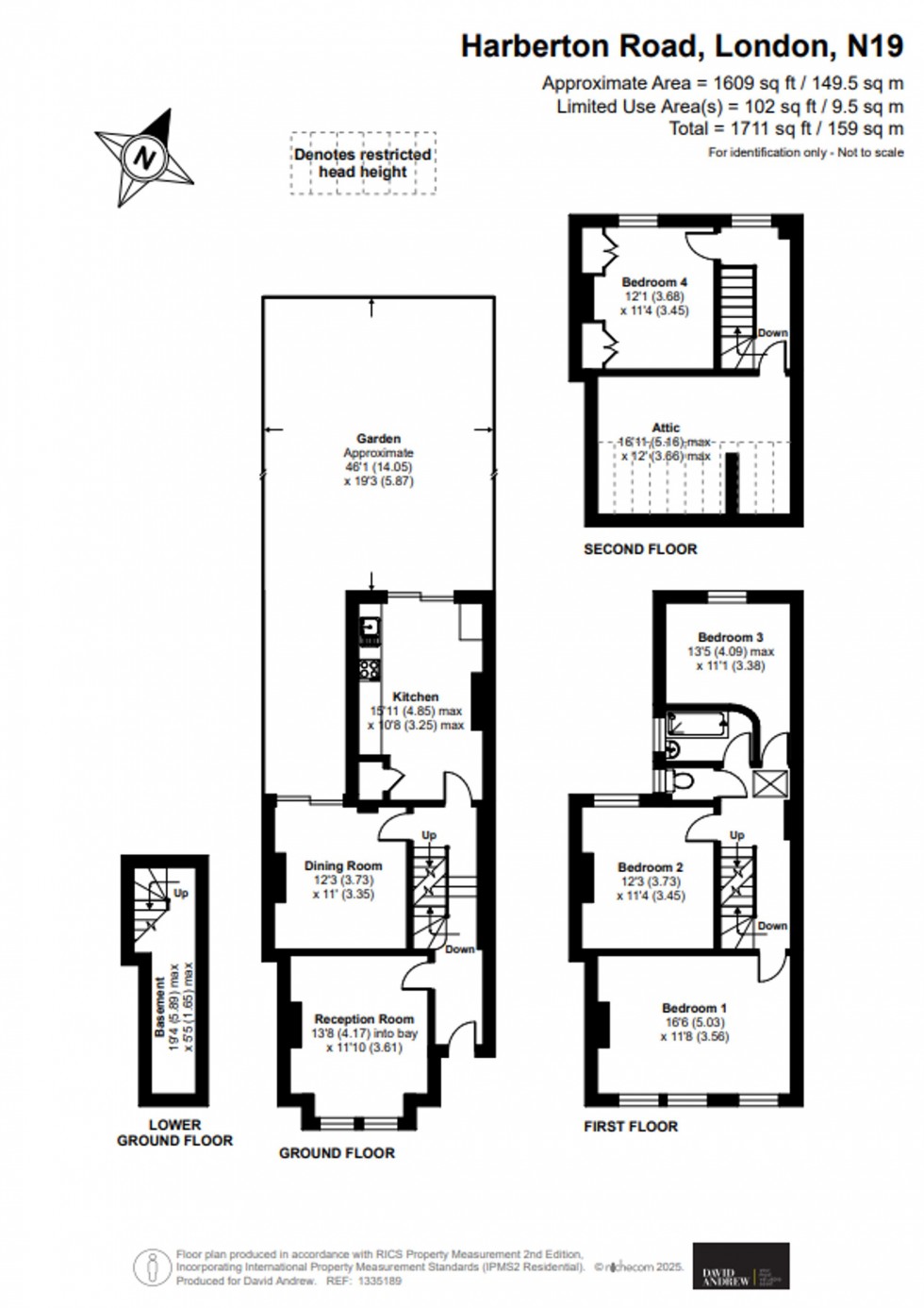 Floorplan for Harberton Road, London, N19