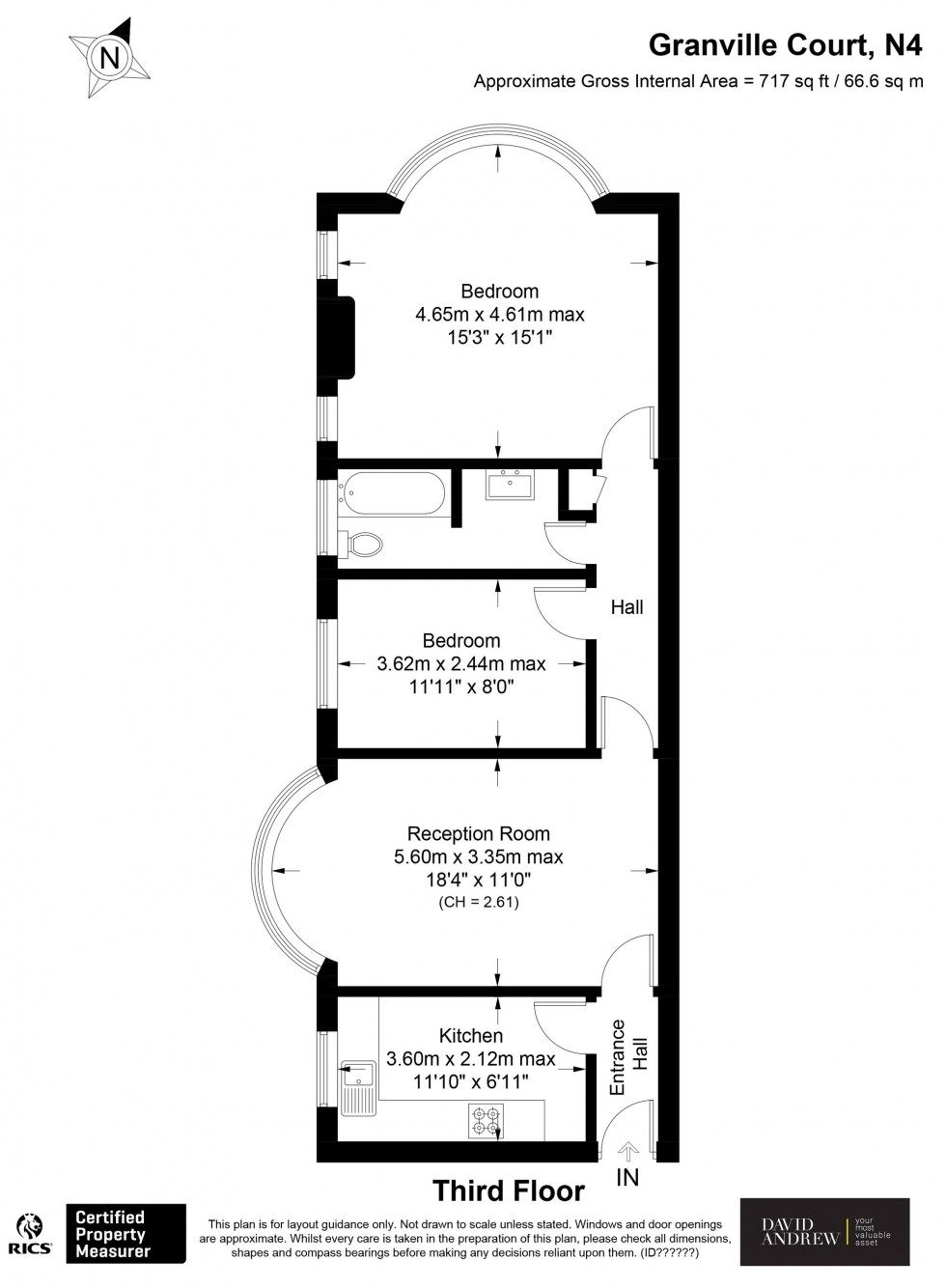 Floorplan for Granville Road, Granville Court Granville Road, N4