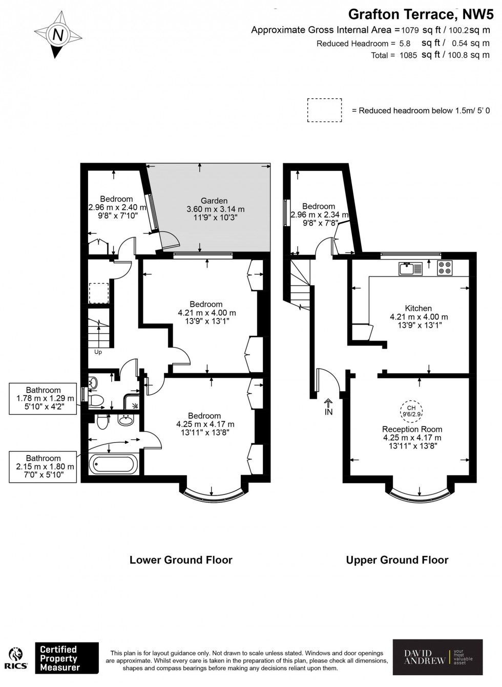 Floorplan for Grafton Terrace, London, NW5
