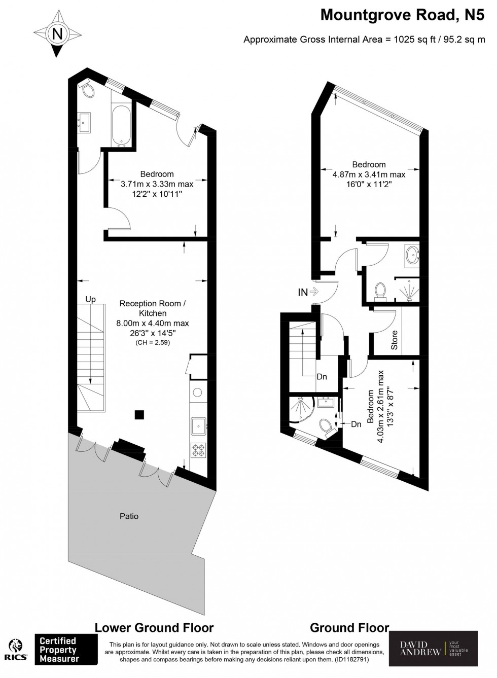 Floorplan for Mountgrove Road, London, N5
