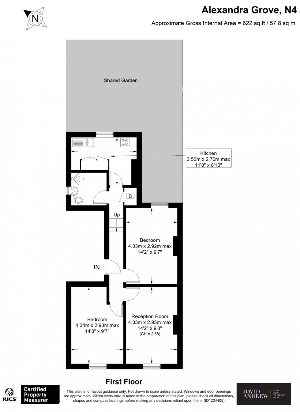 Floorplan for Alexandra Grove, London, N4