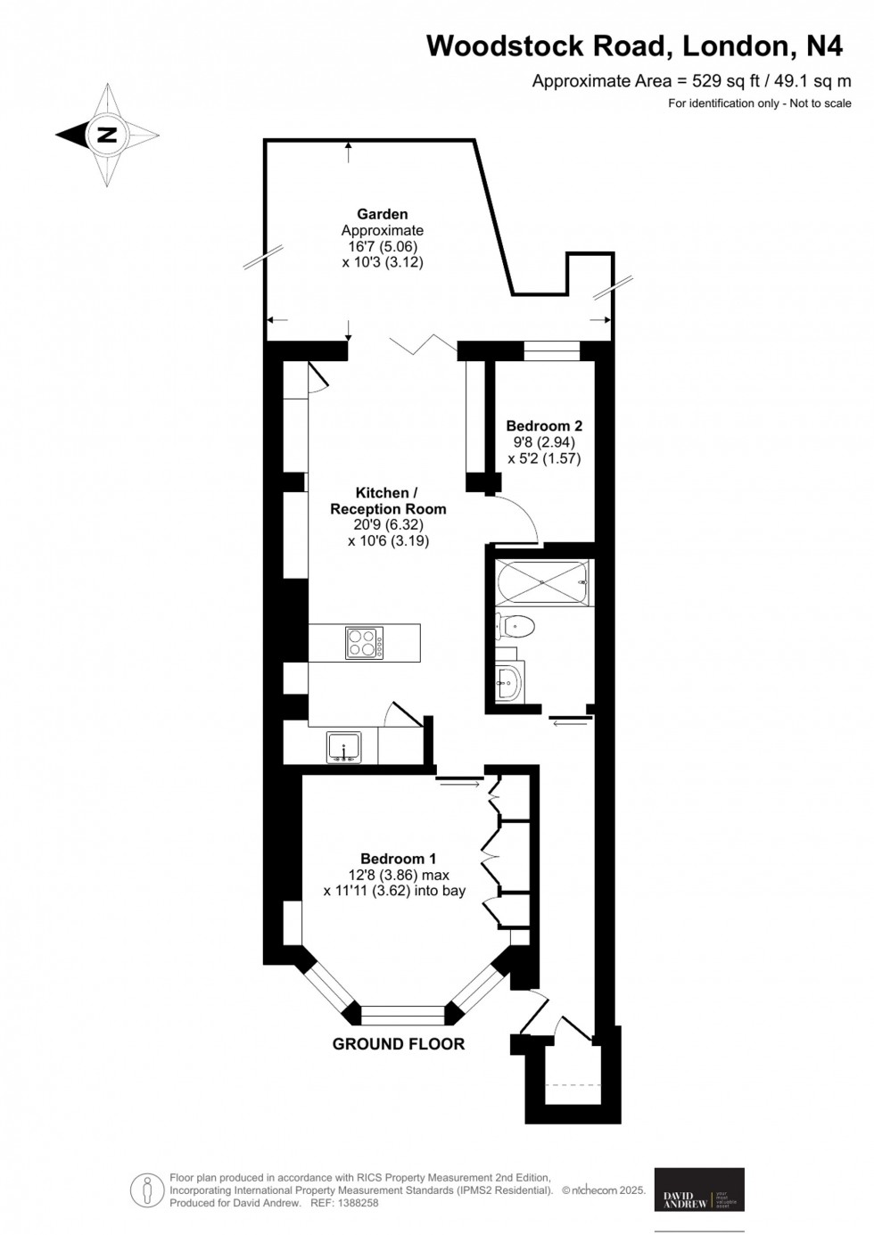 Floorplan for Woodstock Road, London, N4