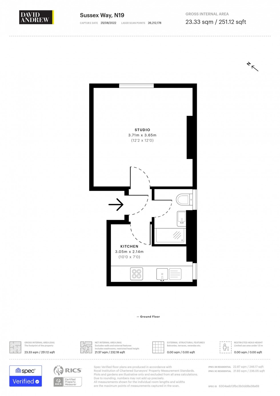 Floorplan for Sussex Way, London, N19