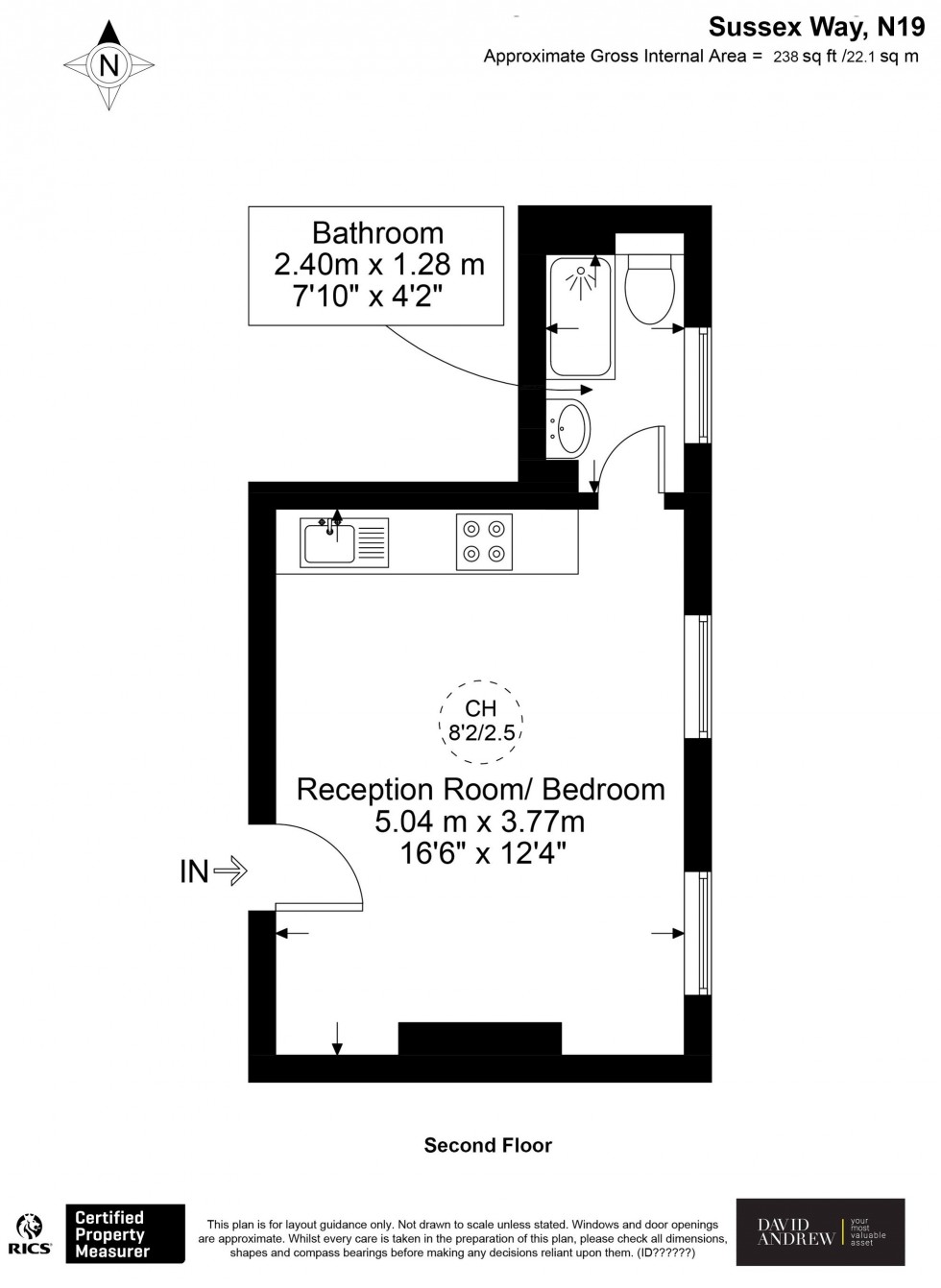 Floorplan for Sussex Way, London, N19