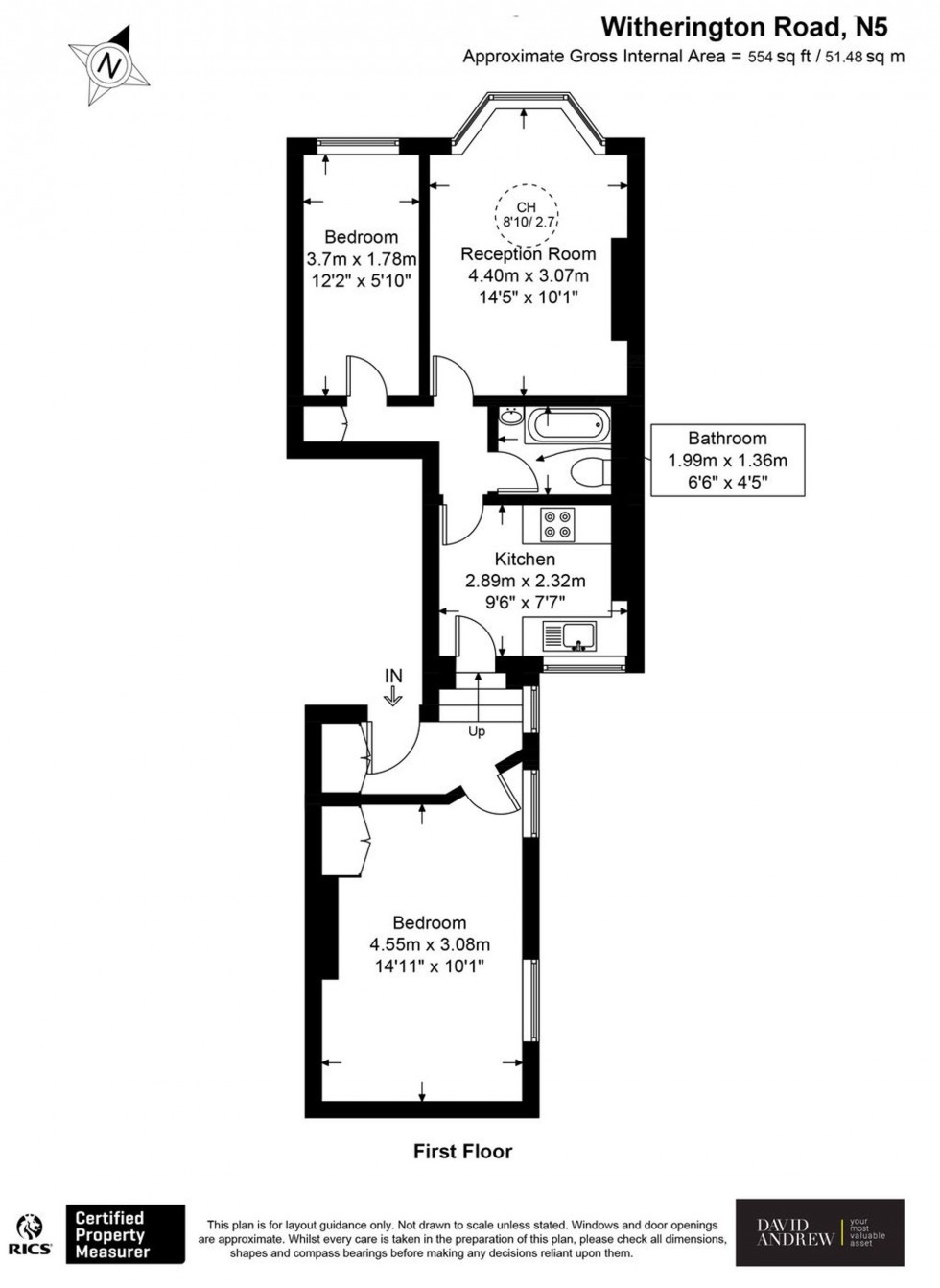 Floorplan for Witherington Road, London, N5