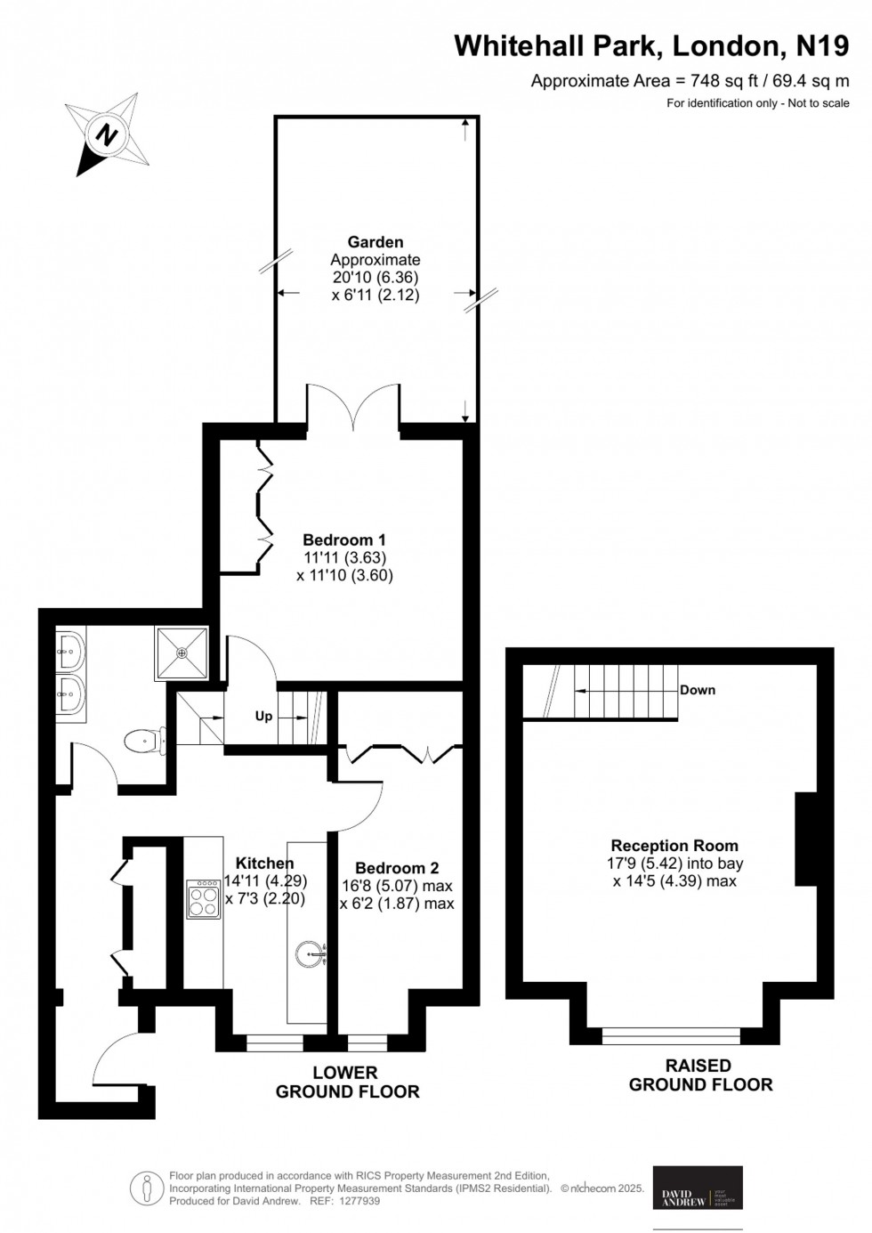 Floorplan for Whitehall Park, London, N19