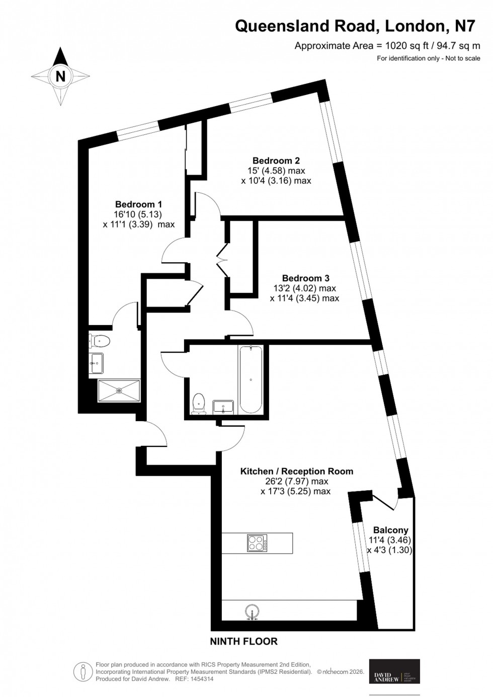 Floorplan for Queensland Road, London, N7