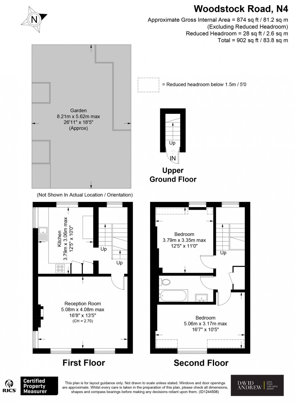 Floorplan for Woodstock Road, London, N4