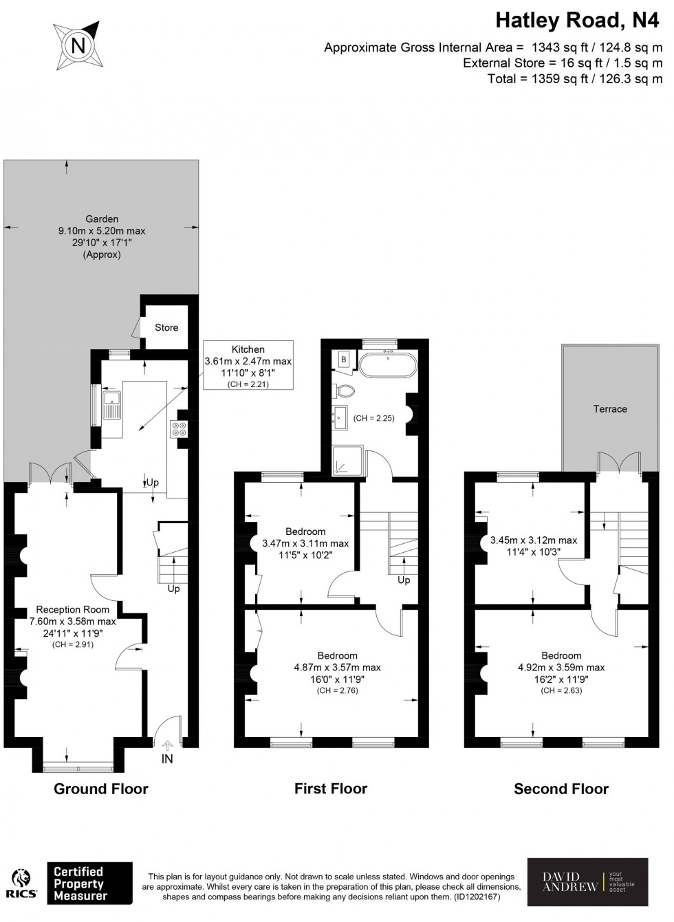 Floorplan for Hatley Road, London, N4