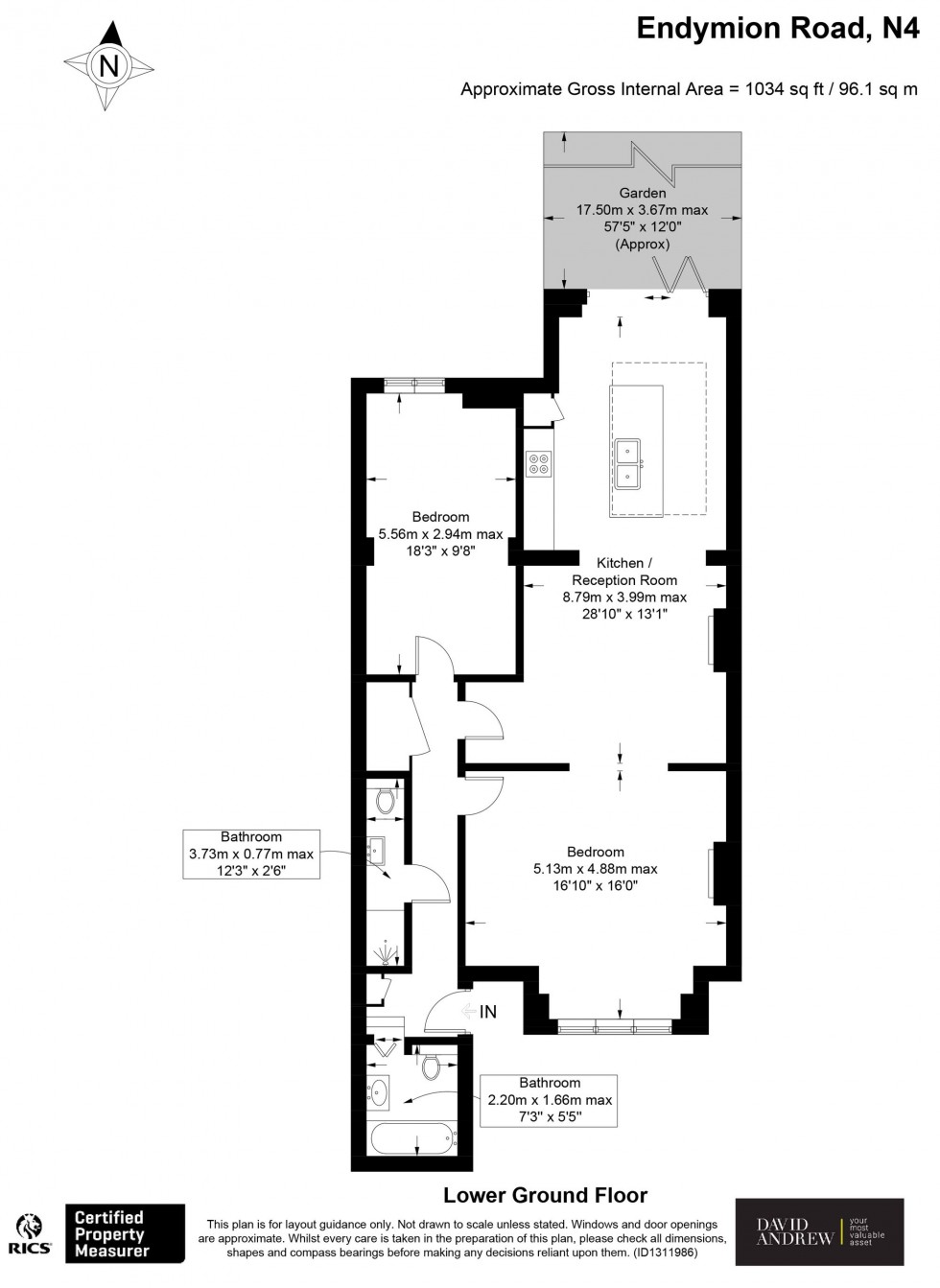Floorplan for Endymion Road, London, N4