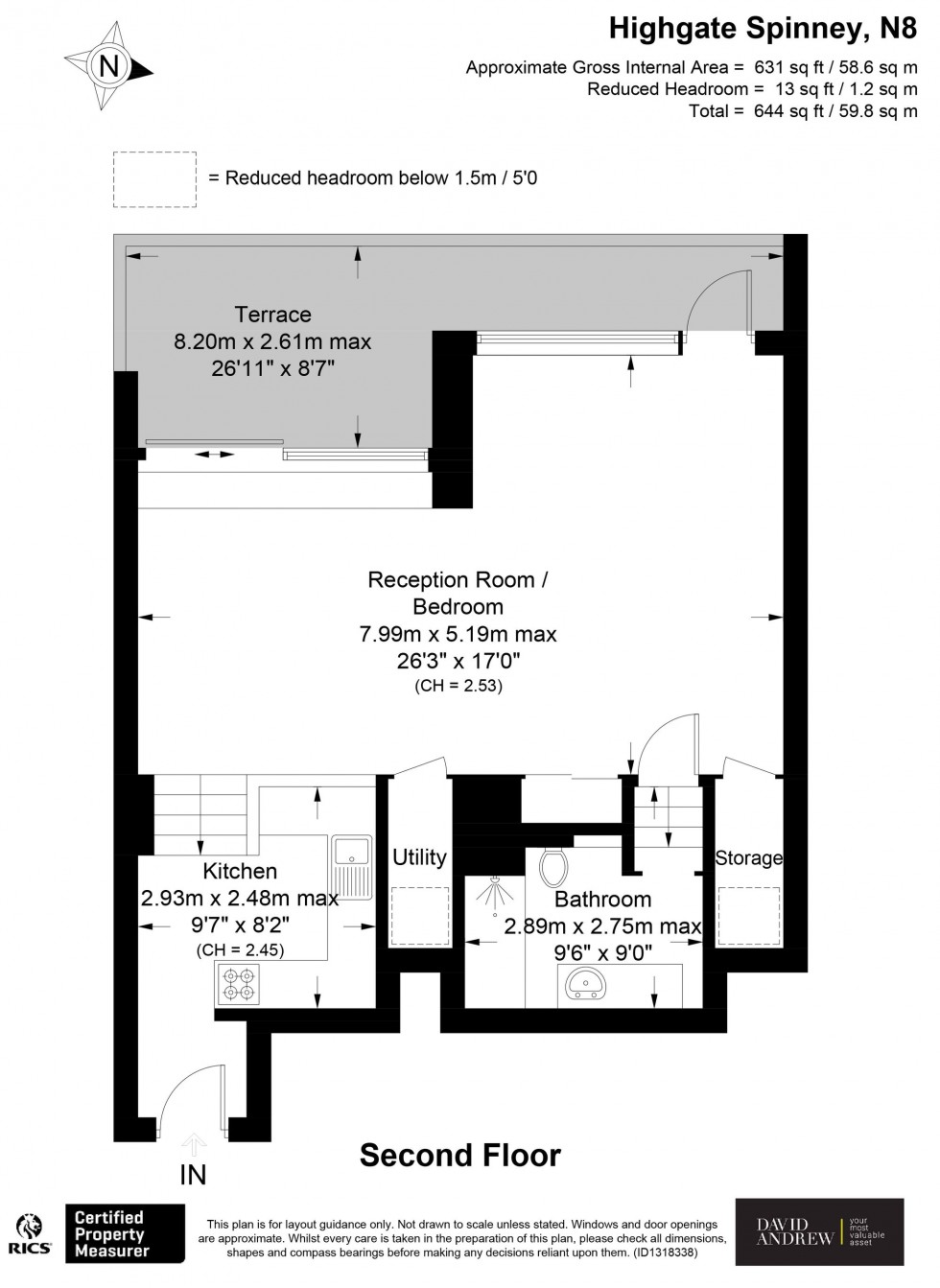 Floorplan for Crescent Road, London, N8